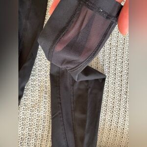 Lululemon Speed Tight Running Leggings Black Mesh Size 4